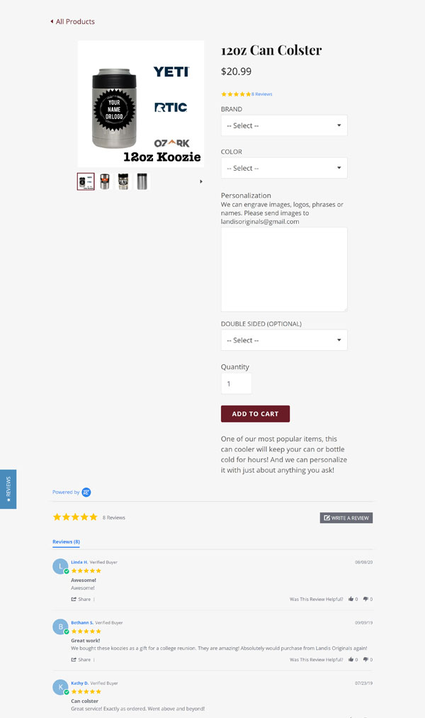 GoDaddy website Example.