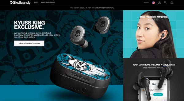 BigCommerce website examples.