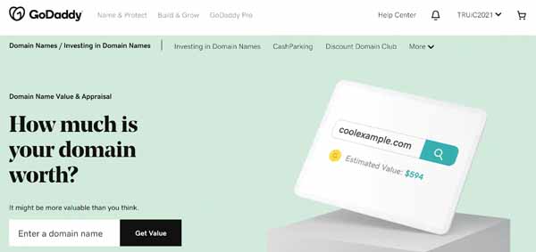 How to get a domain appraisal through GoDaddy.