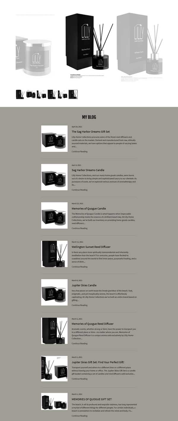 How to make a blog page.