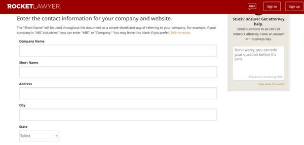 How to make a terms and conditions page.