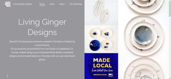 Jimdo website examples.