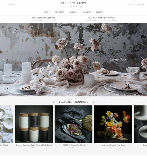 Examples of Shopify websites.