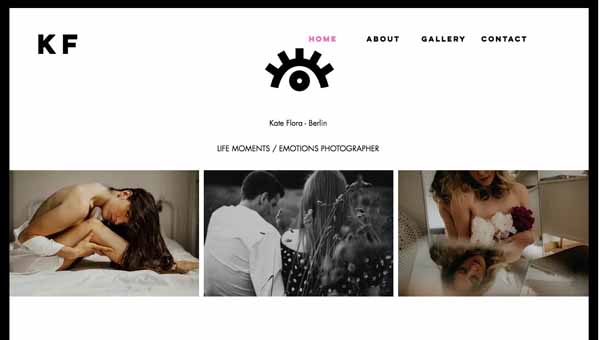 Examples of websites built using Wix.