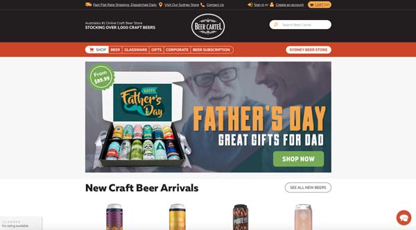 BigCommerce website examples.