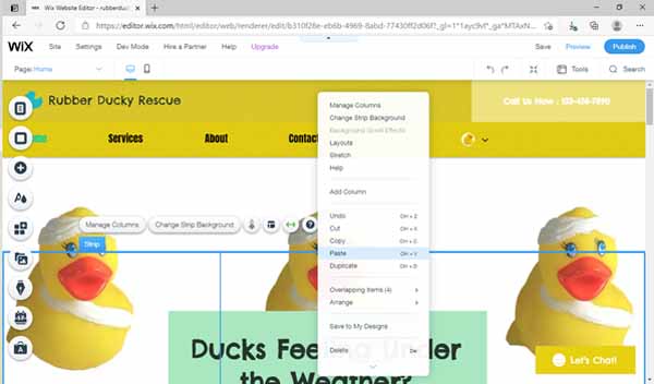 How to make a Wix site.