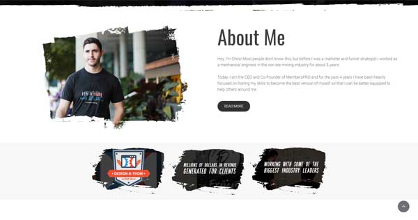 Examples of websites built by Simvoly.
