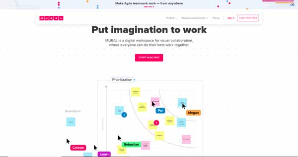Example of a website built with Webflow.