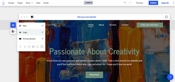 How to make a Jimdo website.