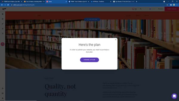 How to make a Zyro website.
