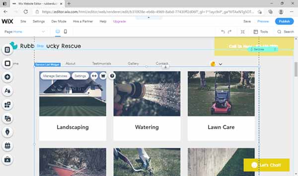 How to make a Wix site.