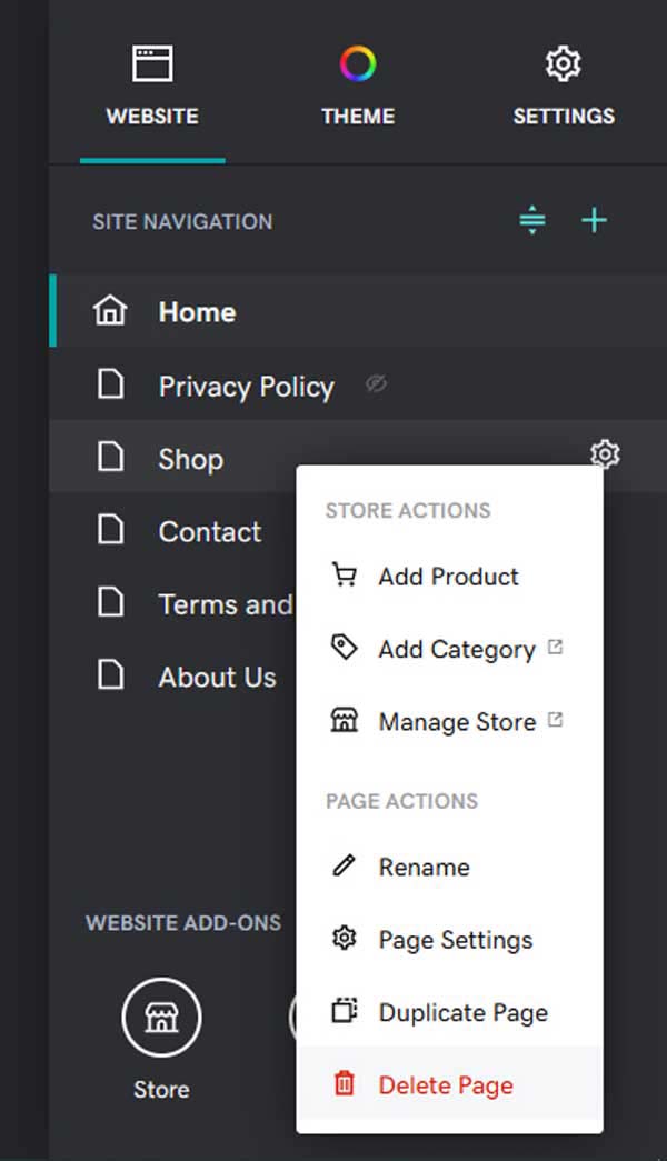 How to build a website for a local store.