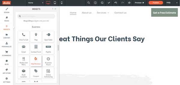 Duda website builder review