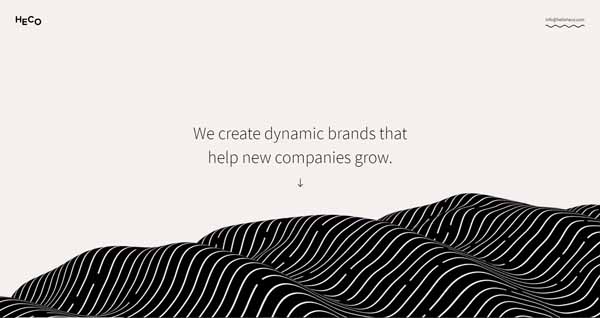 Example of a website built with Webflow.