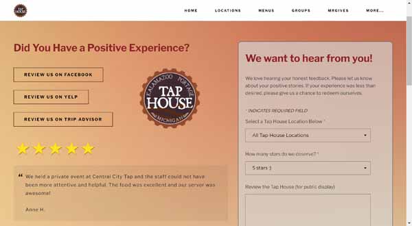 Examples of websites built by Weebly.