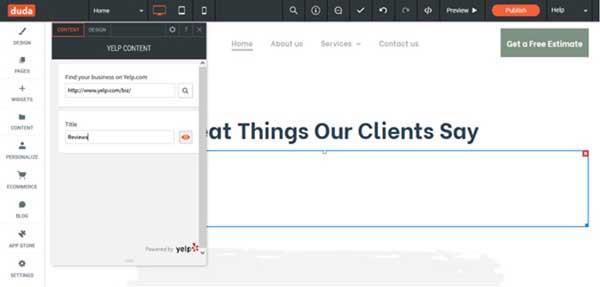 Duda website builder review