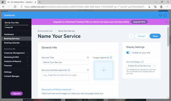 How to make a Wix site.