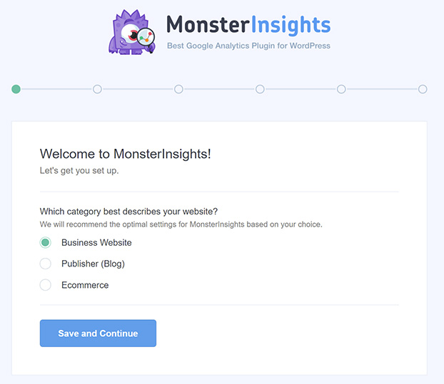 Welcome to MonsterInsights Plugin for Google Analytics.