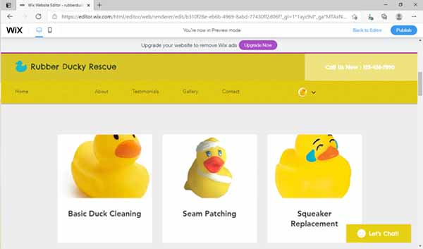 How to make a Wix site.
