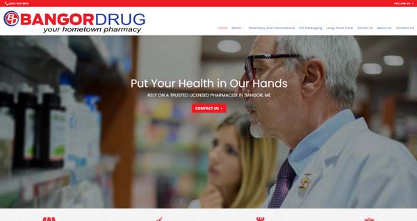 Example of a website built with Web.com.