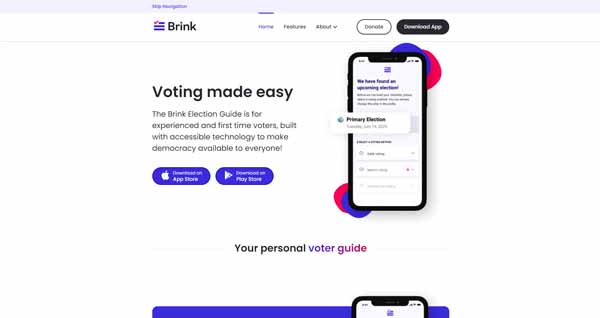 Example of a website built with Webflow.