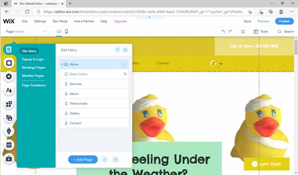 How to make a Wix site.