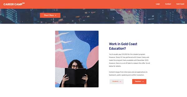 Examples of websites built by Simvoly.