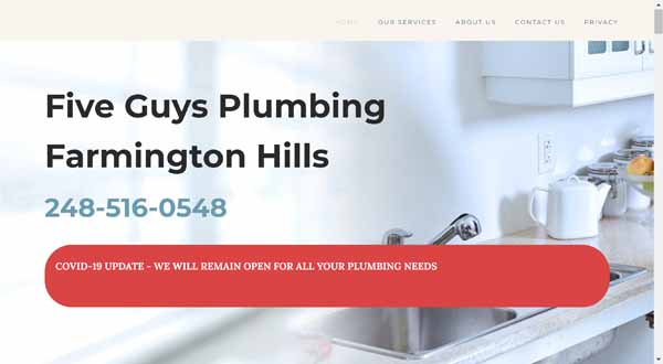 Examples of websites built by Weebly.