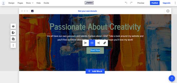 How to make a Jimdo website.