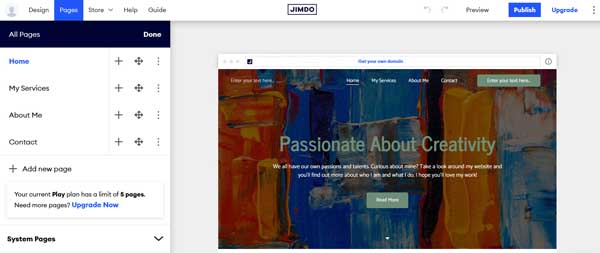 How to use Jimdo.