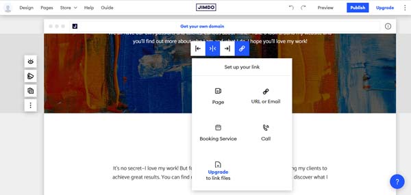 How to make a Jimdo website.