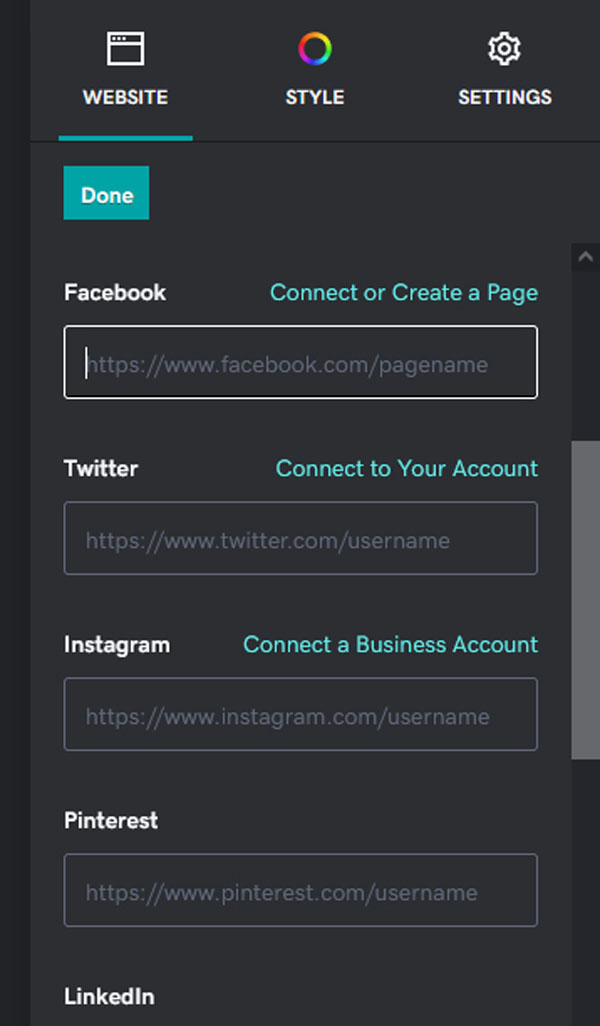 Example of a website for a local service business