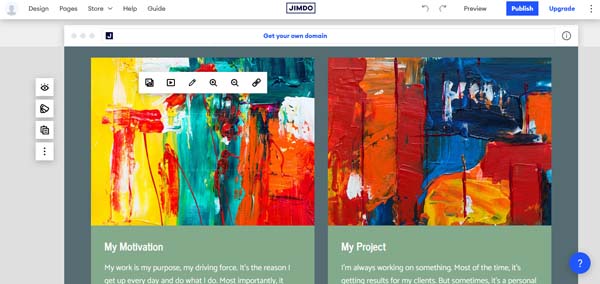 How to make a Jimdo website.