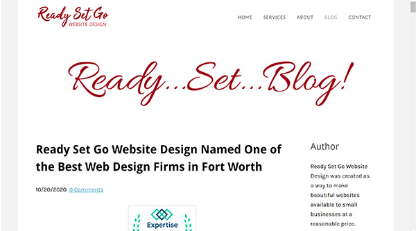 Example blog on Weebly.