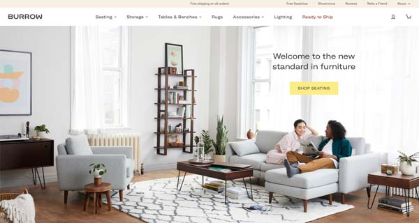 BigCommerce website examples.