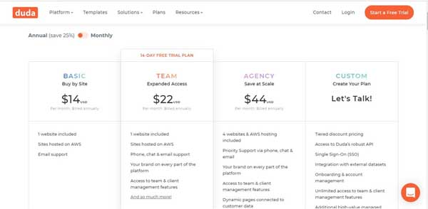 Duda website builder review