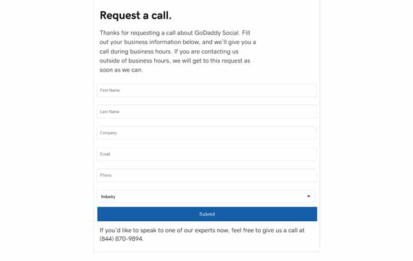 GoDaddy social review.