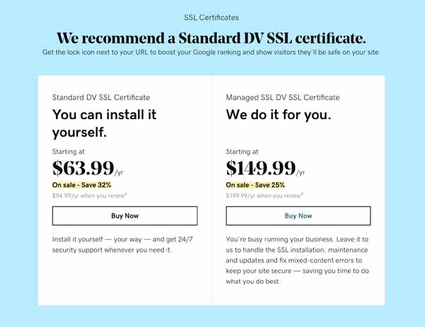 How to get a GoDaddy SSL certificate.