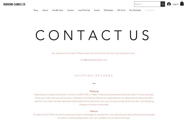 How to make a contact us page.
