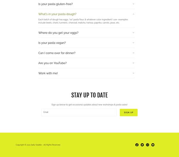 How to make a frequently asked questions page.