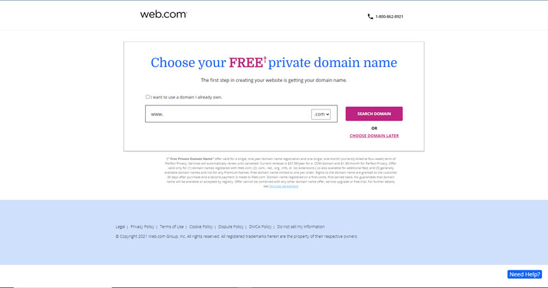 How to make a web.com website.