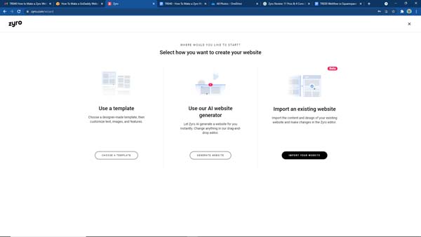 How to make a Zyro website.