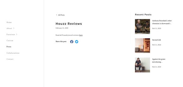 How to make a reviews page.
