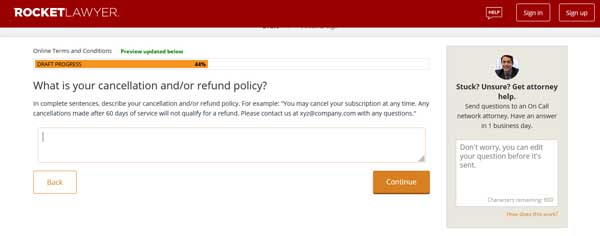 How to make a terms and conditions page.