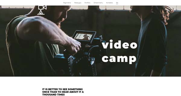 Example of a website built with Zyro.