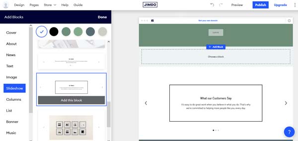 How to make a Jimdo website.