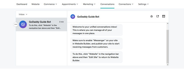 Example of a website for a local service business