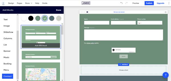 How to make a Jimdo website.