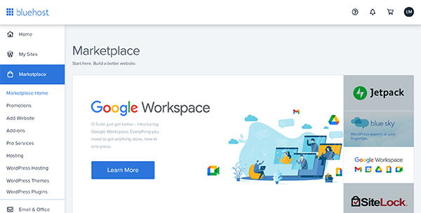 WordPress marketplace.