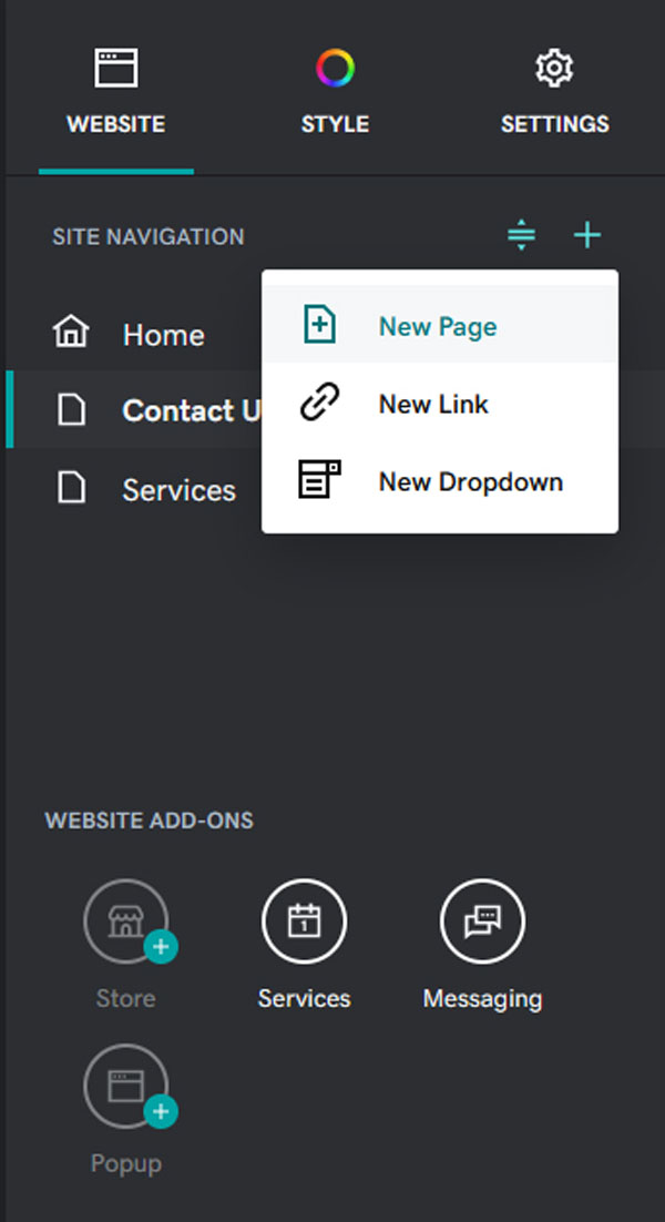 Example of a website for a local service business